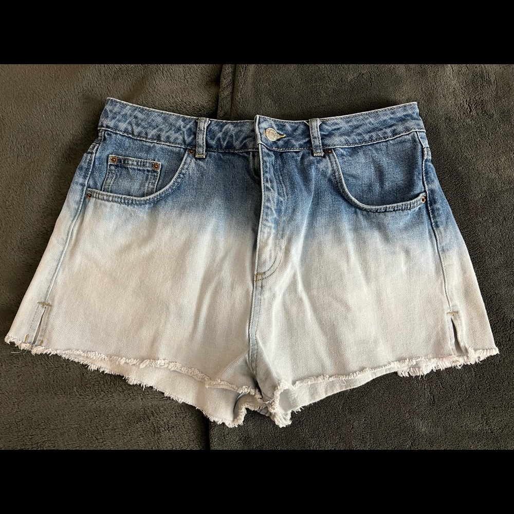 Top shop ombré Jean shorts